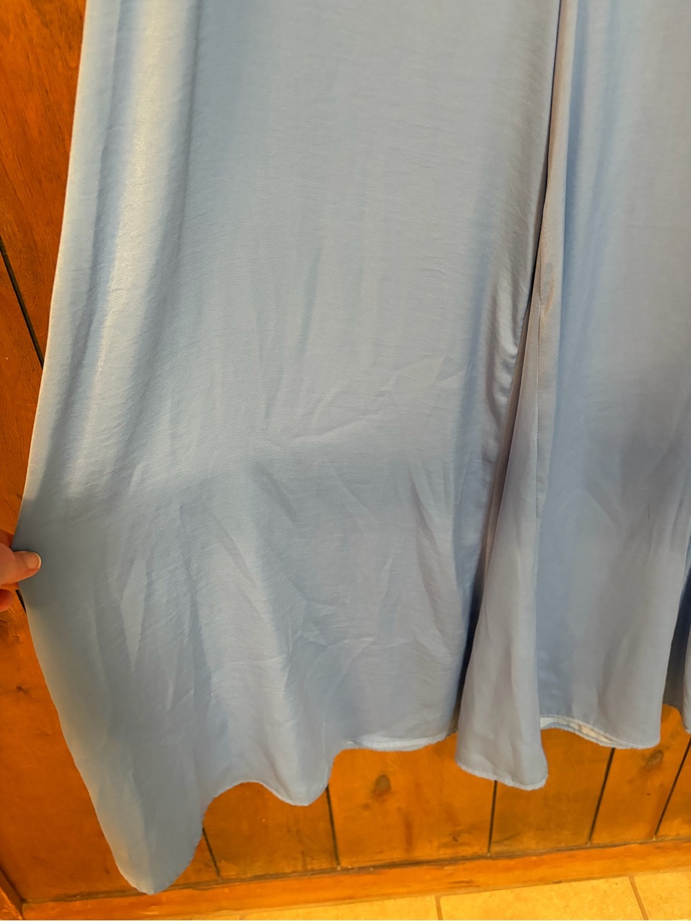 glam Sky Blue Wide Leg Palazzo Pants - Picture 2 of 8